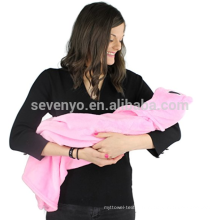 Serviette de bain à capuchon rose adorable de bébé pour des garçons et des filles, peluche ultra molle et confortable pour le bébé ou l&#39;enfant en bas âge